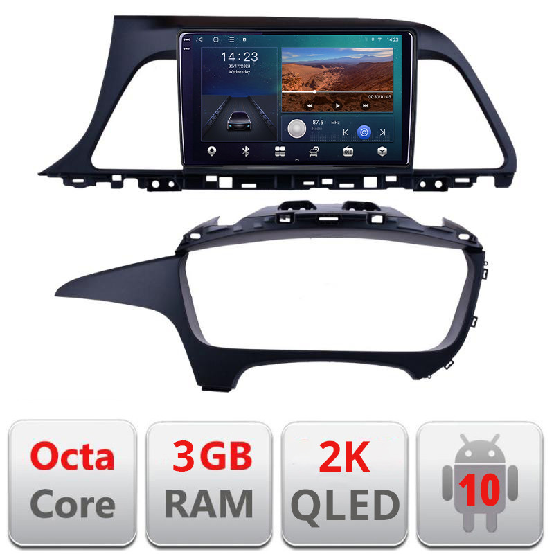 25490.jpg Navigatie dedicata Hyundai Sonata B-417 Android Ecran 2K QLED octa core 3+32 carplay android auto KIT-417+EDT-E309V3-2K - imagine 1