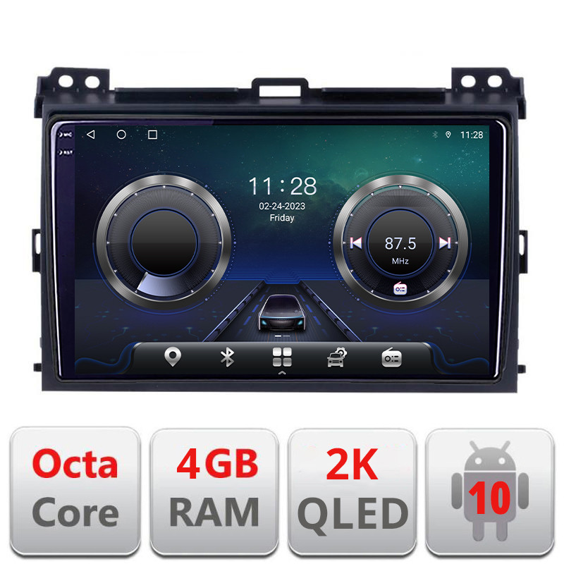 25504.jpg Navigatie dedicata Toyota Prado 2007- C-456 Android Octa Core Ecran 2K QLED GPS 4G 4+32GB 360 KIT-456+EDT-E409-2K - imagine 1