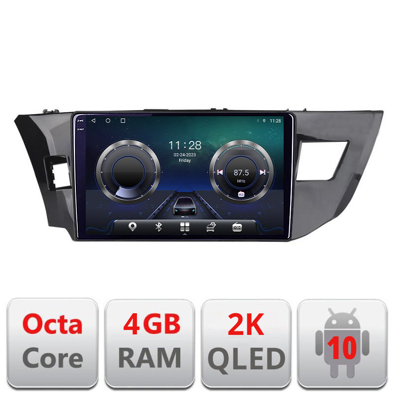 25528.jpg Navigatie dedicata Toyota Corolla 2013-2017 C-470 Android Octa Core Ecran 2K QLED GPS 4G 4+32GB 360 KIT-470+EDT-E410-2K - imagine 1