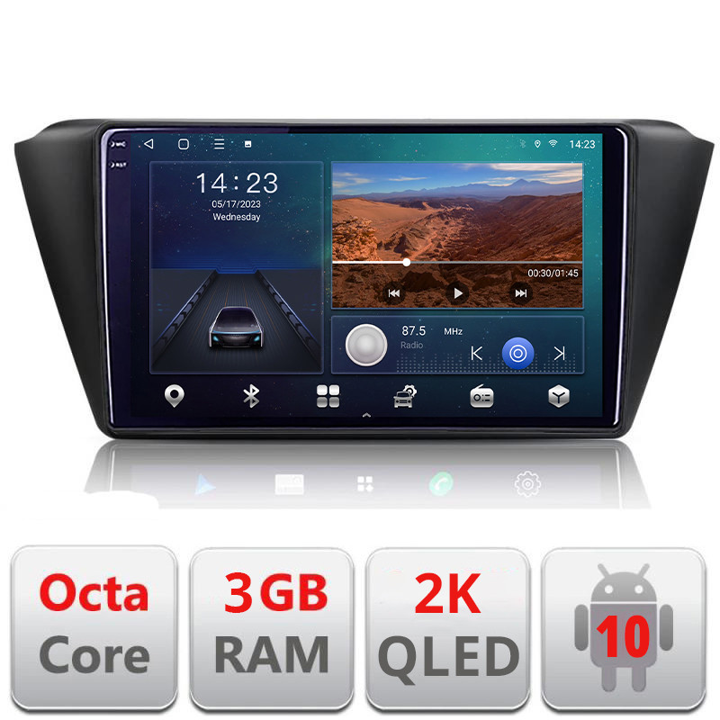 25578.jpg Navigatie dedicata Skoda Fabia 2015- B-541 Android Ecran 2K QLED octa core 3+32 carplay android auto KIT-541+EDT-E309V3-2K - imagine 1