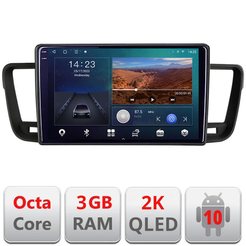 25586.jpg Navigatie dedicata Peugeot 508 B-5637 Android Ecran 2K QLED octa core 3+32 carplay android auto KIT-5637+EDT-E309V3-2K - imagine 1