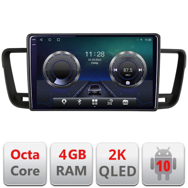 25588.jpg Navigatie dedicata Peugeot 508 C-5637 Android Octa Core Ecran 2K QLED GPS 4G 4+32GB 360 KIT-5637+EDT-E409-2K - imagine 1