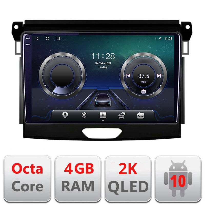 25592.jpg Navigatie dedicata Ford Ranger C-574 Android Octa Core Ecran 2K QLED GPS 4G 4+32GB 360 KIT-574+EDT-E409-2K - imagine 1