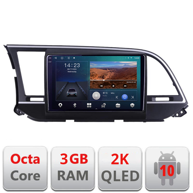 25598.jpg Navigatie dedicata Hyundai Elantra 2015-2018 B-581 Android Ecran 2K QLED octa core 3+32 carplay android auto KIT-581+EDT-E309V3-2K - imagine 1
