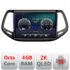 Navigatie dedicata  Jeep Compass 2017 Manual C-732 Android Octa Core Ecran 2K QLED GPS  4G 4+32GB 360 KIT-732+EDT-E410-2K