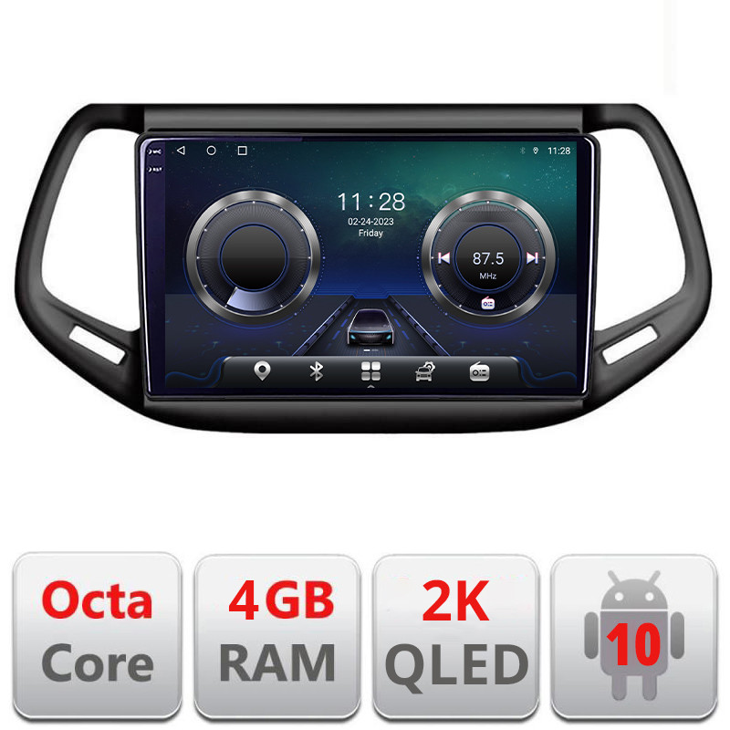 25620.jpg Navigatie dedicata Jeep Compass 2017 Manual C-732 Android Octa Core Ecran 2K QLED GPS 4G 4+32GB 360 KIT-732+EDT-E410-2K - imagine 1