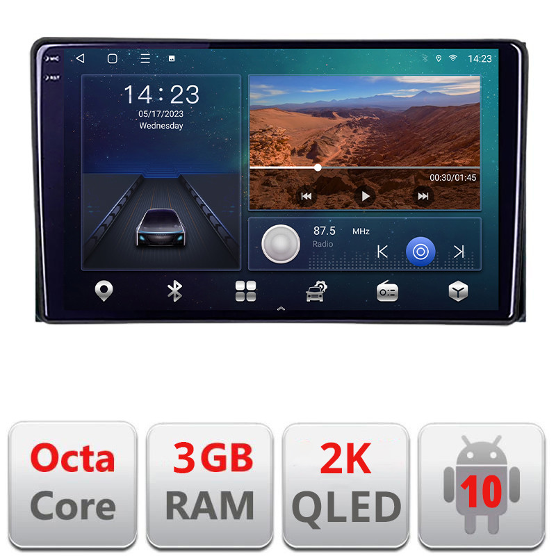 25686.jpg Navigatie dedicata Toyota Auris 2007-2013 B-auris-2013 Android Ecran 2K QLED octa core 3+32 carplay android auto kit-auris-2013+EDT-E310V3-2K - imagine 1
