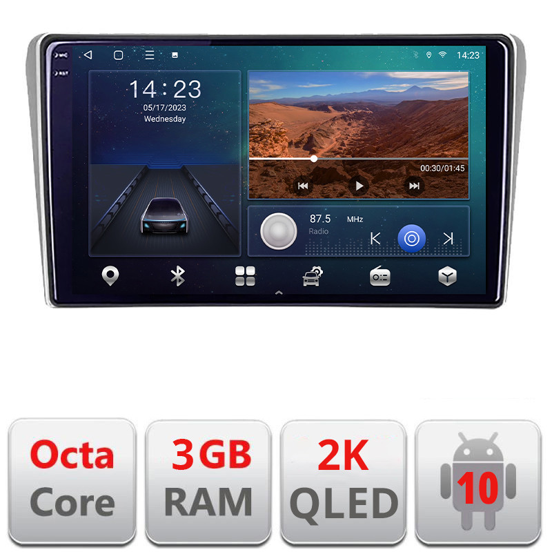 25698.jpg Navigatie dedicata Toyota Avensis 2003-2008 B-avensis03 Android Ecran 2K QLED octa core 3+32 carplay android auto kit-avensis03+EDT-E309V3-2K - imagine 1