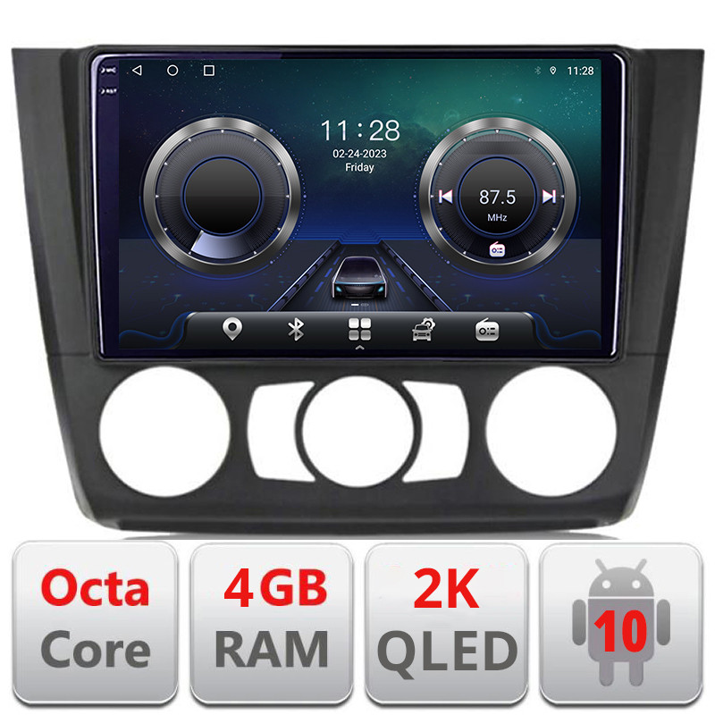 25732.jpg Navigatie dedicata BMW Seria 1 E87 2007-2011 clima manuala C-bmw117-manual Android Octa Core Ecran 2K QLED GPS 4G 4+32GB 360 KIT-bmw117-manual+EDT-E409-2K - imagine 1