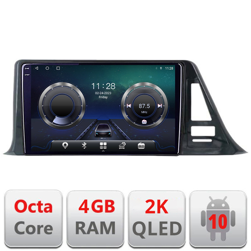25988.jpg Navigatie dedicata Toyota CH-R LOW C-CH-R-A Android Octa Core Ecran 2K QLED GPS 4G 4+32GB 360 KIT-ch-r-a+EDT-E409-2K - imagine 1