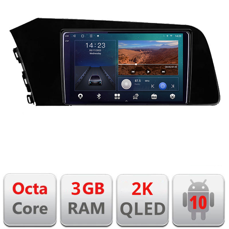 26106.jpg Navigatie dedicata Hyundai Elantra 2021- B-elantra2021 Android Ecran 2K QLED octa core 3+32 carplay android auto kit-elantra2021+EDT-E309V3-2K - imagine 1