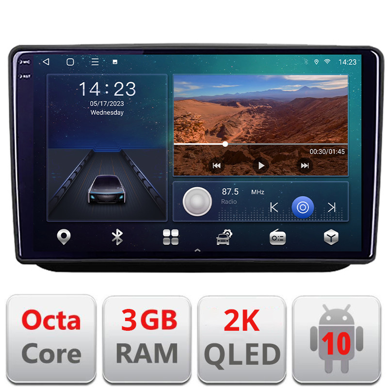 26134.jpg Navigatie dedicata Skoda Fabia 2 2009-2014 Android Ecran 2K QLED octa core 3+32 carplay android auto KIT-fabia2+EDT-E310V3-2K - imagine 1