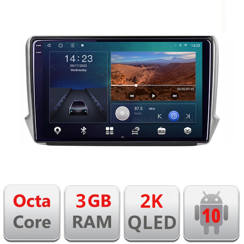26270.jpg Navigatie dedicata Peugeot 208/2008 B-PSA Android Ecran 2K QLED octa core 3+32 carplay android auto KIT-PSA+EDT-E310V3-2K - imagine 1