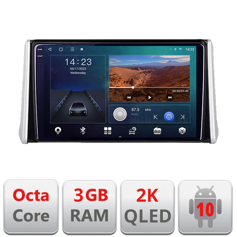 26292.jpg Navigatie dedicata Toyota RAV4 2018 Android Ecran 2K QLED octa core 3+32 carplay android auto KIT-RAV4+EDT-E309V3-2K - imagine 1