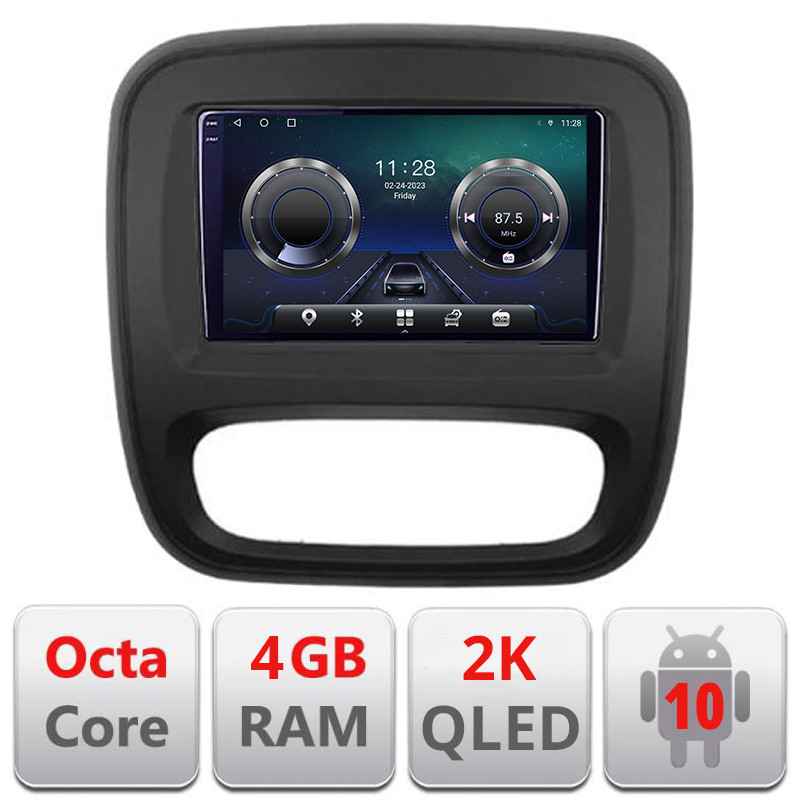 26314.jpg Navigatie dedicata Renault Trafic 2014-2017 C-rt09 Android Octa Core Ecran 2K QLED GPS 4G 4+32GB 360 kit-rt09+EDT-E409-2K - imagine 1