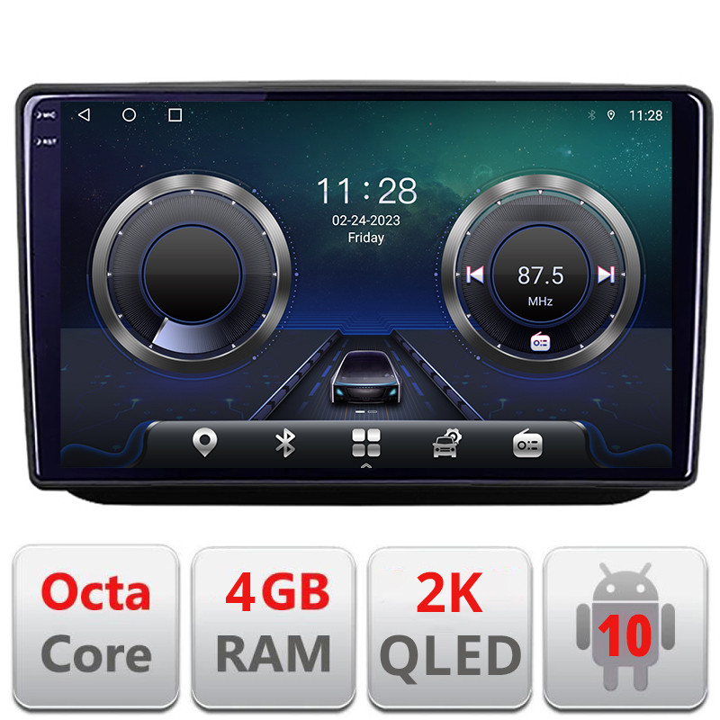 26336.jpg Navigatie dedicata Skoda Fabia 2 2009-2014 Android Octa Core Ecran 2K QLED GPS 4G 4+32GB 360 KIT-fabia2+EDT-E410-2K - imagine 1