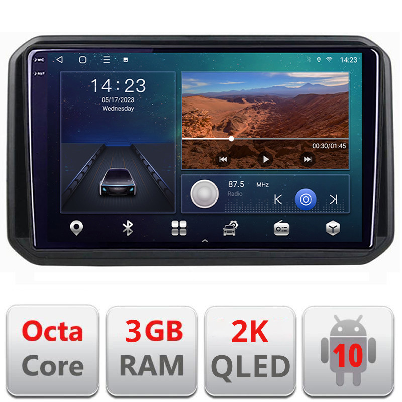 26454.jpg Navigatie dedicata Suzuki Ignis 2016- B-IGNIS16 Android Ecran 2K QLED octa core 3+32 carplay android auto KIT-IGNIS16+EDT-E309V3-2K - imagine 1
