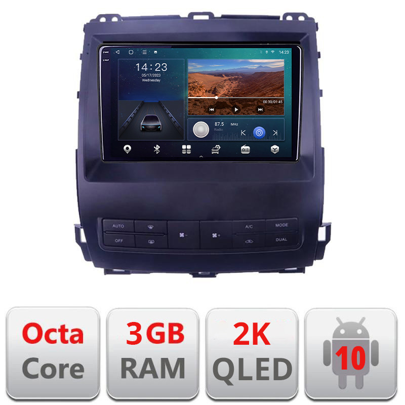 26470.jpg Navigatie dedicata Toyota Prado J120 2002-2009 B- j120 Android Ecran 2K QLED octa core 3+32 carplay android auto kit-j120+EDT-E309V3-2K - imagine 1