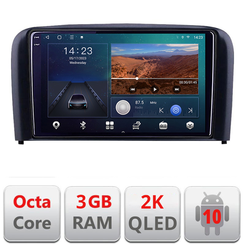 26544.jpg Navigatie dedicata Volvo S80 2004-2006 B-S80 Android Ecran 2K QLED octa core 3+32 carplay android auto KIT-S80+EDT-E309V3-2K - imagine 1