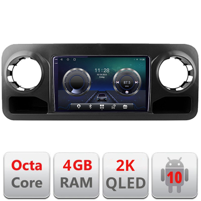 26620.jpg Navigatie dedicata Mercedes Sprinter 2018- Android Octa Core Ecran 2K QLED GPS 4G 4+32GB 360 KIT-sprinter+EDT-E410-2K - imagine 1