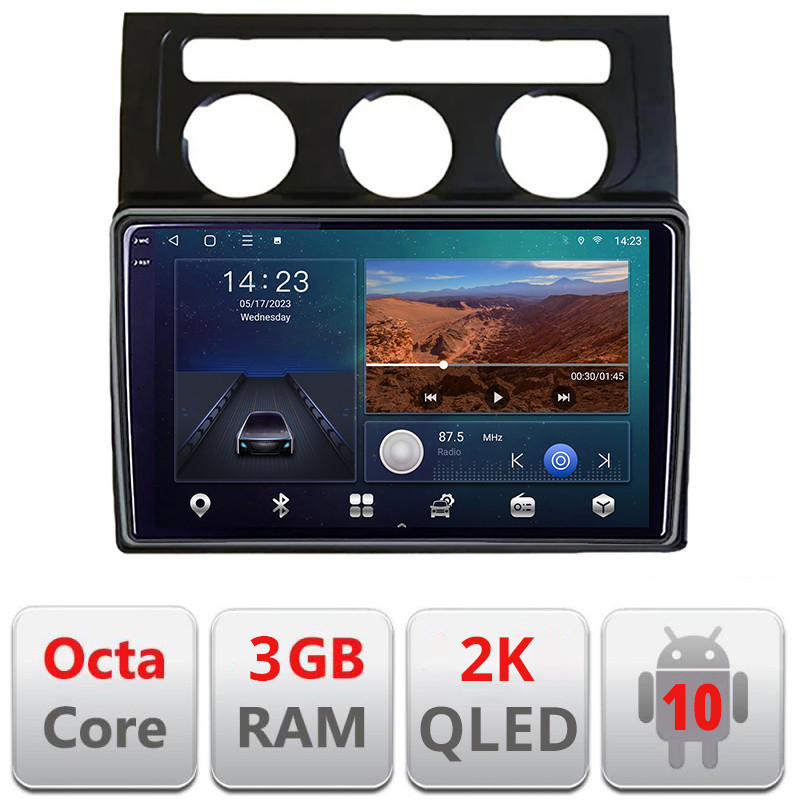 26662.jpg Navigatie dedicata VW Touran 2003-2009 clima automata B-touran2 Android Ecran 2K QLED octa core 3+32 carplay android auto kit-touran2+EDT-E310V3-2K - imagine 1