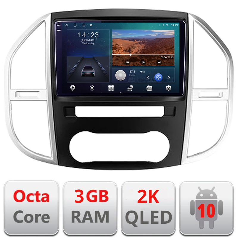 26748.jpg Navigatie dedicata Mercedes Vito w447 2016- Android Ecran 2K QLED octa core 3+32 carplay android auto KIT-w447+EDT-E310V3-2K - imagine 1