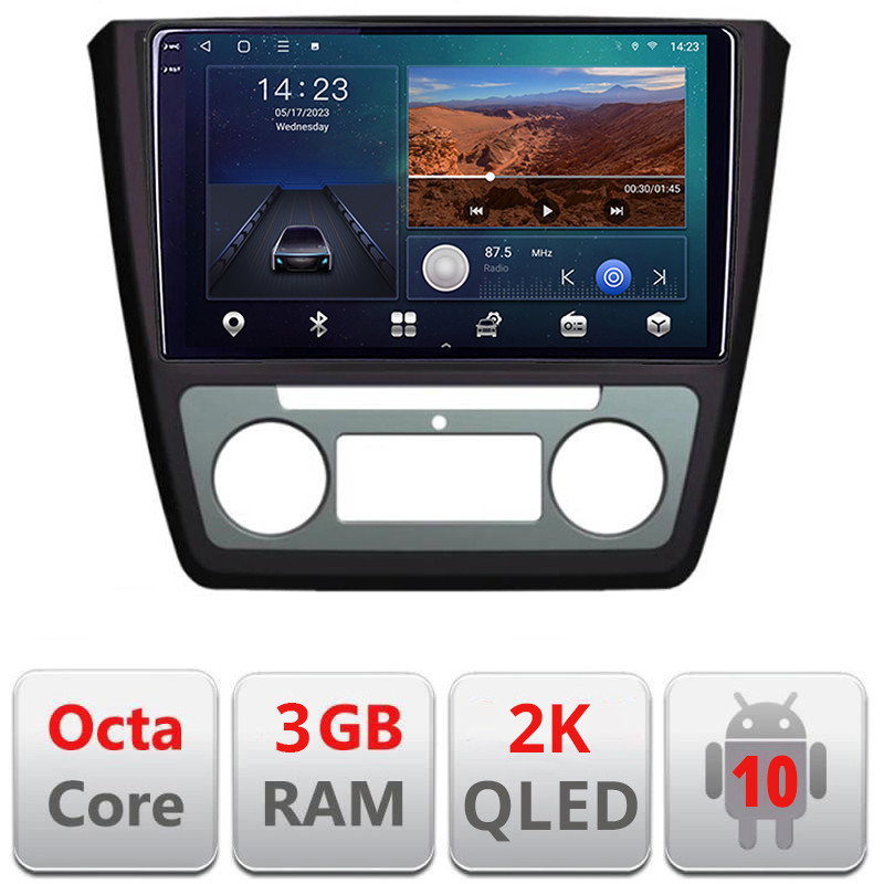 26778.jpg Navigatie dedicata Skoda Yeti 2009-2014 B-YETI Android Ecran 2K QLED octa core 3+32 carplay android auto KIT-YETI+EDT-E309V3-2K - imagine 1