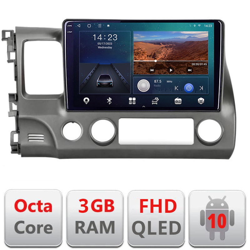 26976.jpg Navigatie dedicata Honda Civic Sedan B-044 Android Ecran QLED octa core 3+32 carplay android auto KIT-044+EDT-E310V3 - imagine 1
