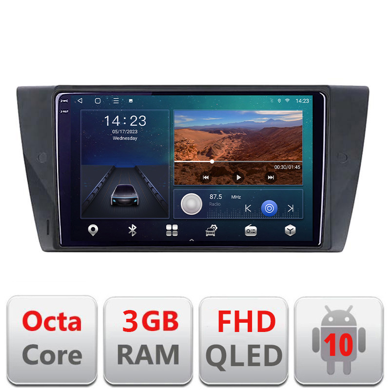 27018.jpg Navigatie dedicata BMW Seria 3 E90 B-095 Android Ecran QLED octa core 3+32 carplay android auto KIT-095+EDT-E309V3 - imagine 1