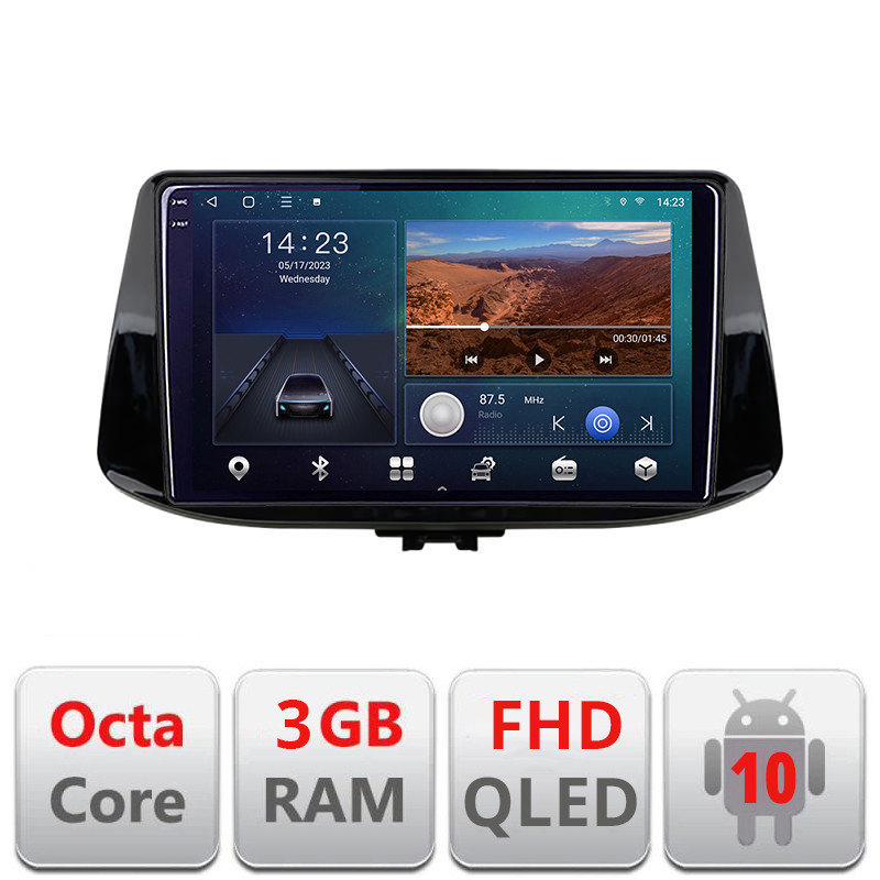 27030.jpg Navigatie dedicata Hyundai I30 2017- B-1041 Android Ecran QLED octa core 3+32 carplay android auto KIT-1041+EDT-E309V3 - imagine 1