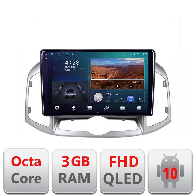 27036.jpg Sistem Multimedia MP5 Chevrolet Captiva 2012-2018 Manual B-109 Android Ecran QLED octa core 3+32 carplay android auto KIT-109+EDT-E310V3+CT20CV01+CT27AA46+CT24CV01 - imagine 1
