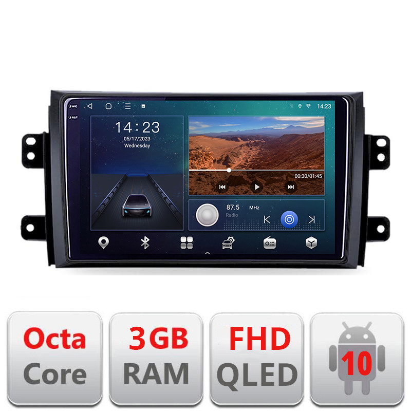 27054.jpg Navigatie dedicata Suzuki SX4 2006-2013 B-124 Android Ecran QLED octa core 3+32 carplay android auto KIT-124+EDT-E309V3 - imagine 1