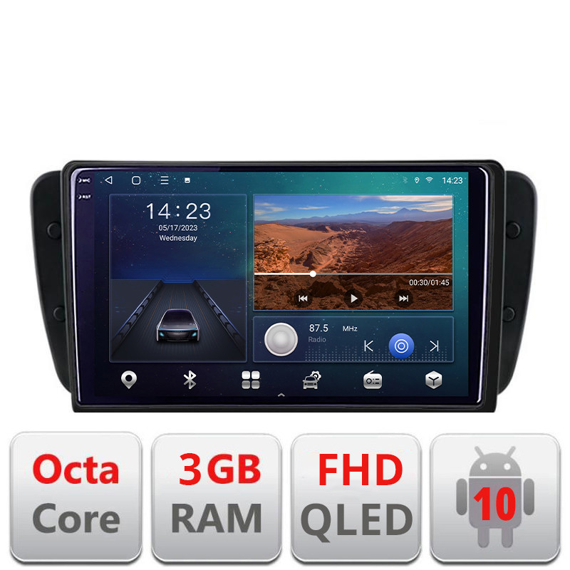 27130.jpg Navigatie dedicata Seat Ibiza 2008-2014 B-246 Android Ecran QLED octa core 3+32 carplay android auto KIT-246+EDT-E309V3 - imagine 1