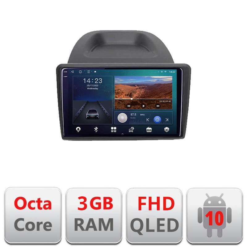 27138.jpg Navigatie dedicata Ford Fiesta 2012-2018 B-256 Android Ecran QLED octa core 3+32 carplay android auto KIT-256+EDT-E309V3 - imagine 1