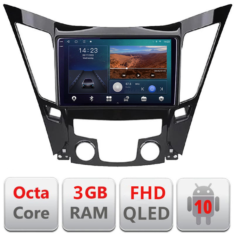27140.jpg Navigatie dedicata Hyundai Sonata 2011-2015 B-259 Android Ecran QLED octa core 3+32 carplay android auto KIT-259+EDT-E309V3 - imagine 1