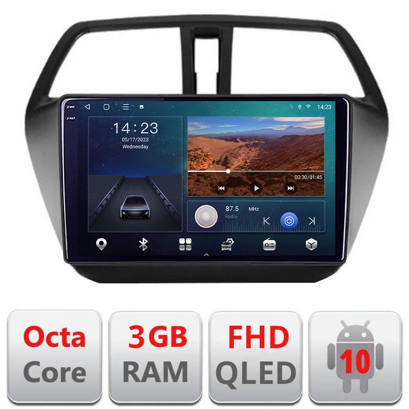 27164.jpg Navigatie dedicata Suzuki S-Cross Quad Core B-337 Android Ecran QLED octa core 3+32 carplay android auto KIT-337+EDT-E309V3 - imagine 1