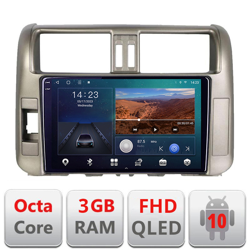 27170.jpg Navigatie dedicata Toyota Prado 2010-2013 B-347 Android Ecran QLED octa core 3+32 carplay android auto KIT-347+EDT-E310V3 - imagine 1