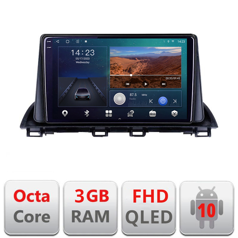 27202.jpg Navigatie dedicata Mazda 3 2014-2019 B-463 Android Ecran QLED octa core 3+32 carplay android auto KIT-463+EDT-E309V3 - imagine 1