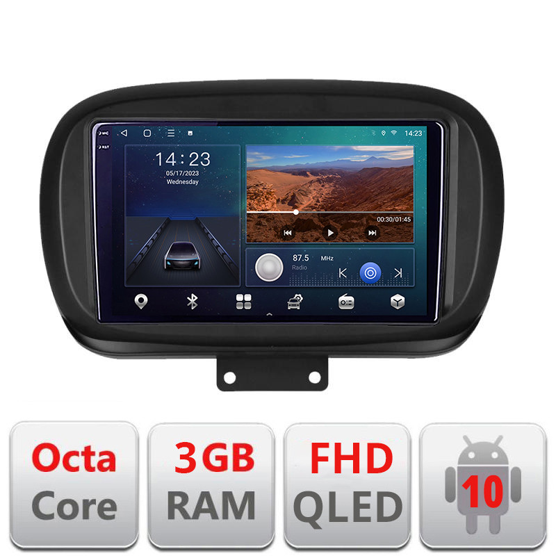 27234.jpg Navigatie dedicata Fiat 500 2014- B-539 Android Ecran QLED octa core 3+32 carplay android auto KIT-539+EDT-E309V3 - imagine 1