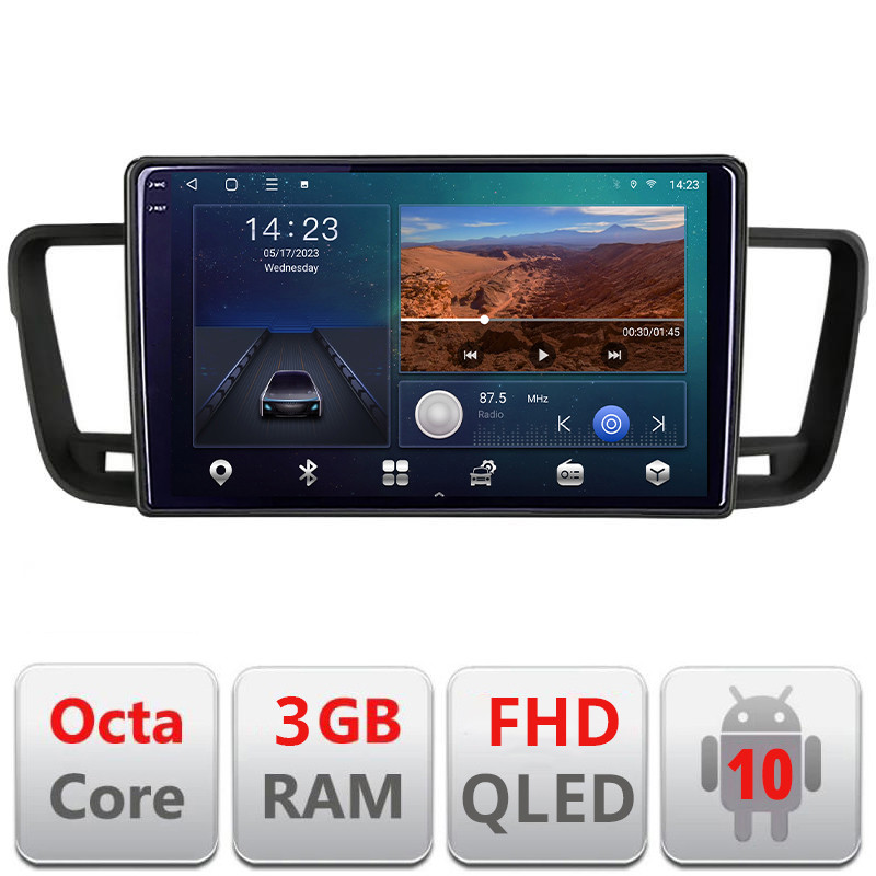 27240.jpg Navigatie dedicata Peugeot 508 B-5637 Android Ecran QLED octa core 3+32 carplay android auto KIT-5637+EDT-E309V3 - imagine 1