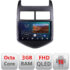Navigatie dedicata Chevrolet Aveo 2010-2013 B-AVEO10  Android Ecran QLED octa core 3+32 carplay android auto KIT-aveo10+EDT-E309V3