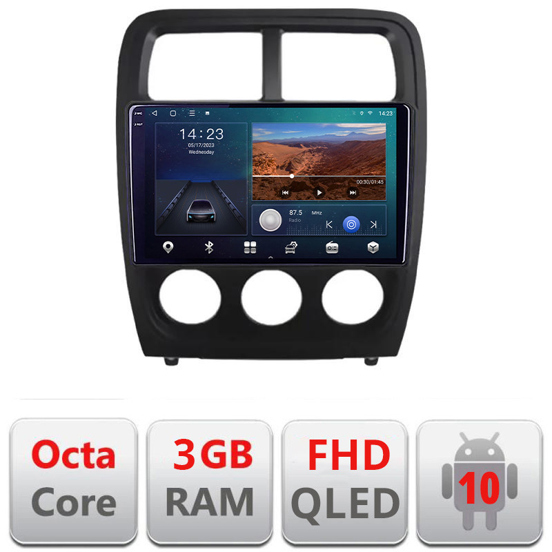 27323.jpg Navigatie dedicata Dodge Caliber 2010-2012 B-CALIBER Android Ecran QLED octa core 3+32 carplay android auto KIT-caliber+EDT-E309V3 - imagine 1