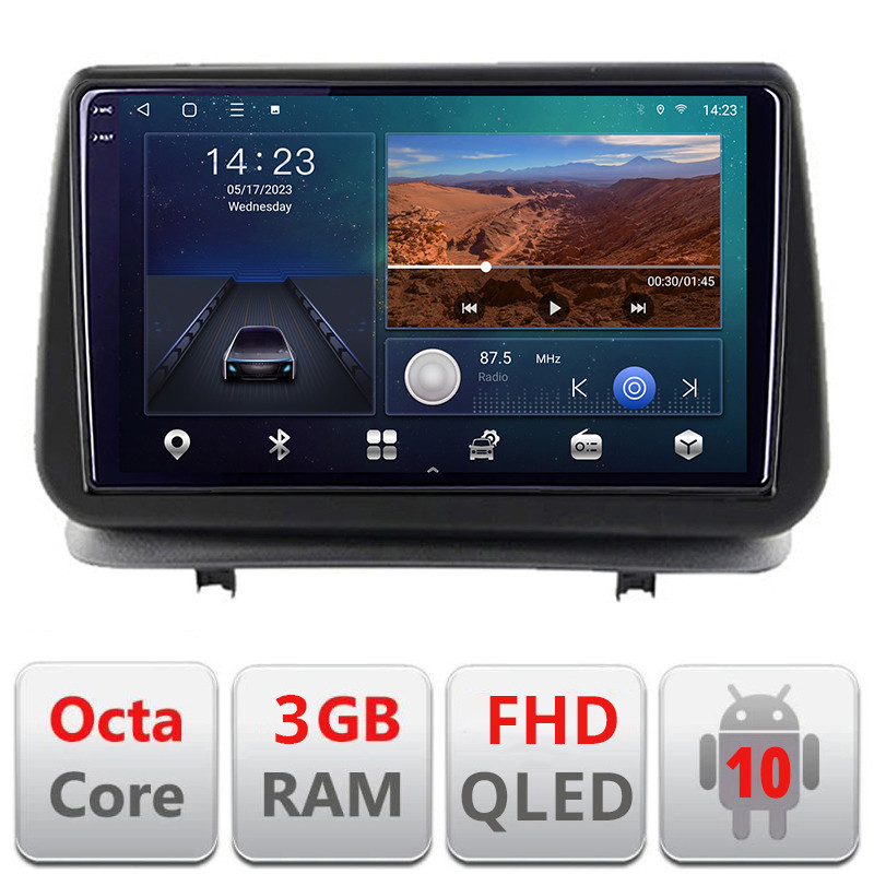 27347.jpg Navigatie dedicata Renault Clio 3 2005-2013 B-Clio3 Android Ecran QLED octa core 3+32 carplay android auto kit-clio3+EDT-E309V3 - imagine 1