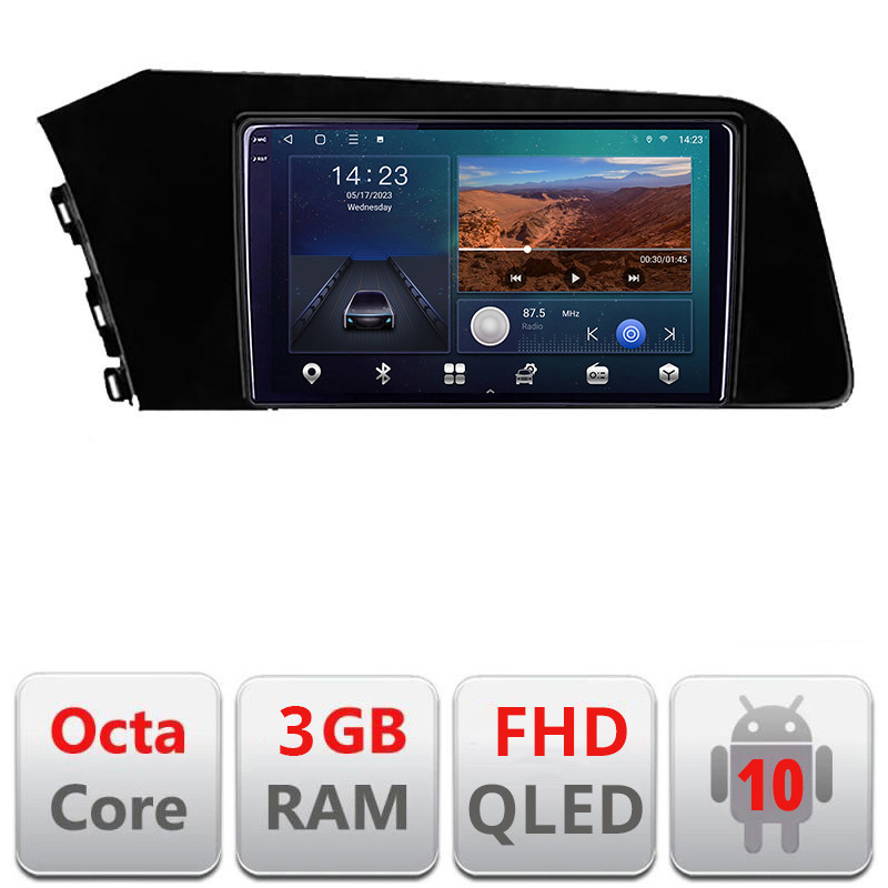 27399.jpg Navigatie dedicata Hyundai Elantra 2021- B-elantra2021 Android Ecran QLED octa core 3+32 carplay android auto kit-elantra2021+EDT-E309V3 - imagine 1