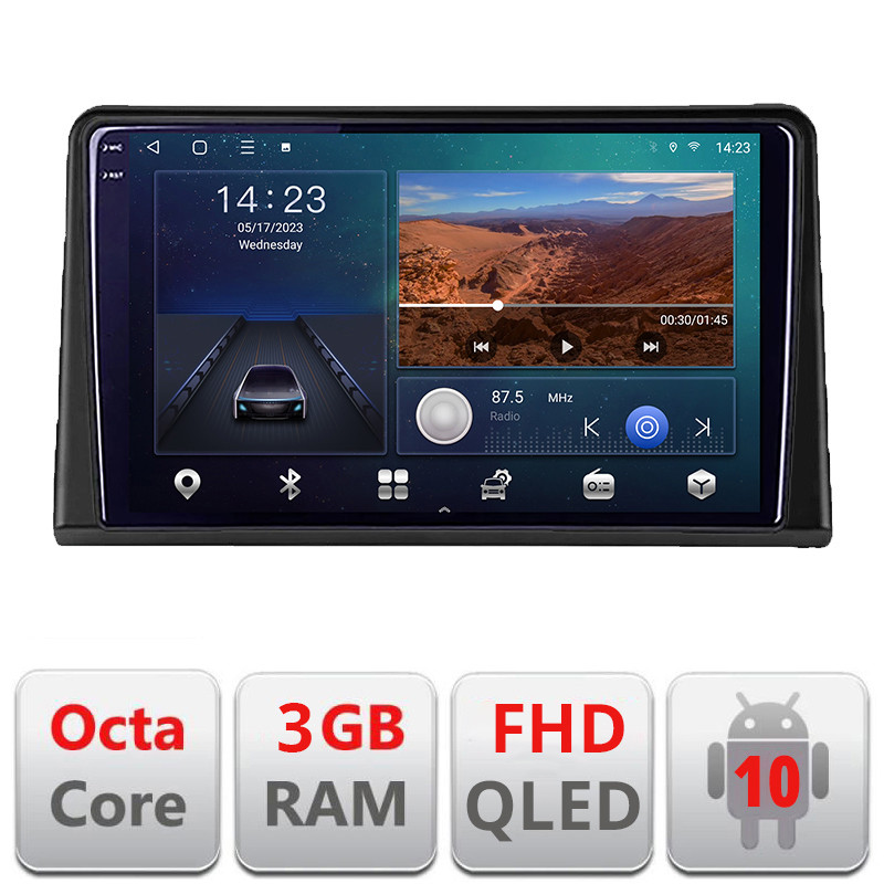 27405.jpg Navigatie dedicata Renault Express Android Ecran QLED octa core 3+32 carplay android auto kit-express+EDT-E309V3 - imagine 1