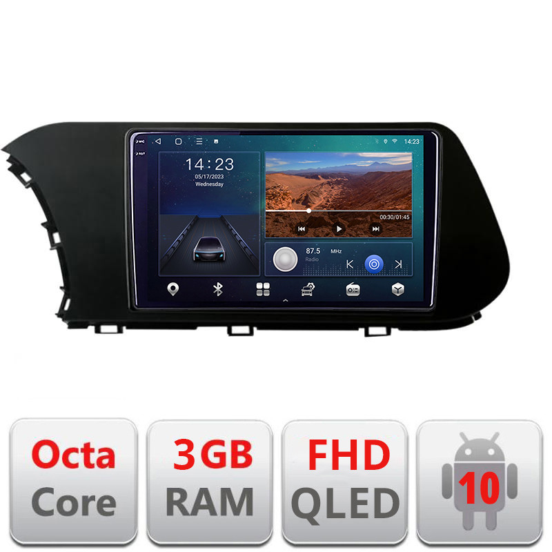27459.jpg Navigatie dedicata Hyundai I20 2020- B-i20 Android Ecran QLED octa core 3+32 carplay android auto KIT-i20+EDT-E310V3 - imagine 1