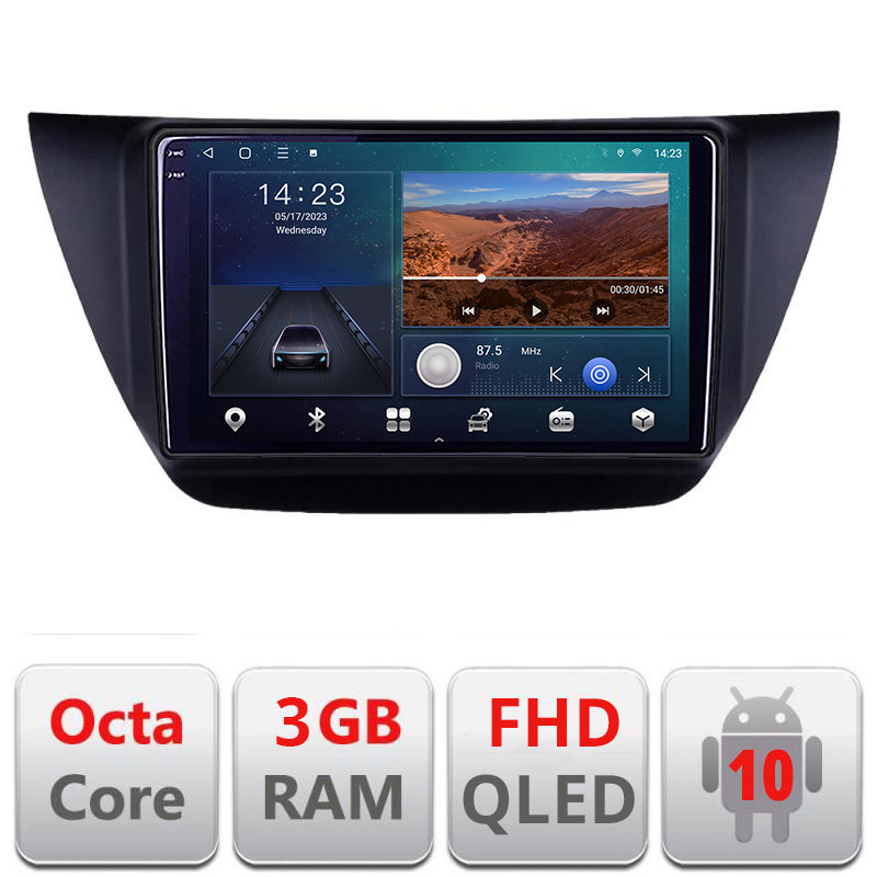 27511.jpg Navigatie dedicata Mitubishi Lancer 2001-2007 B-LANCER07 Android Ecran QLED octa core 3+32 carplay android auto KIT-lancer07+EDT-E309V3 - imagine 1