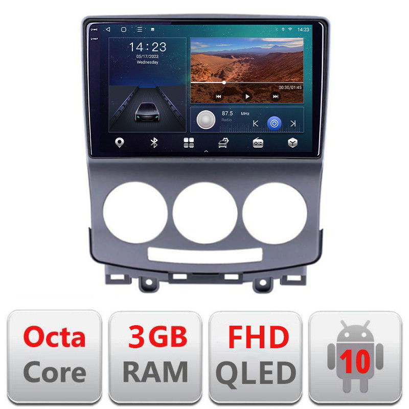27556.jpg Navigatie dedicata Mazda 5 2005-2010 B-MZ22 Android Ecran QLED octa core 3+32 carplay android auto KIT-MZ22+EDT-E309V3 - imagine 1