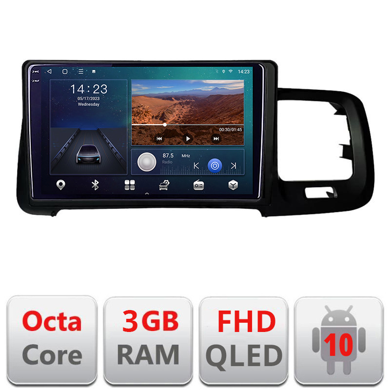 27612.jpg Navigatie dedicata Volvo S60 2008-2014 B-s60-08 Android Ecran QLED octa core 3+32 carplay android auto kit-s60-08+EDT-E309V3 - imagine 1