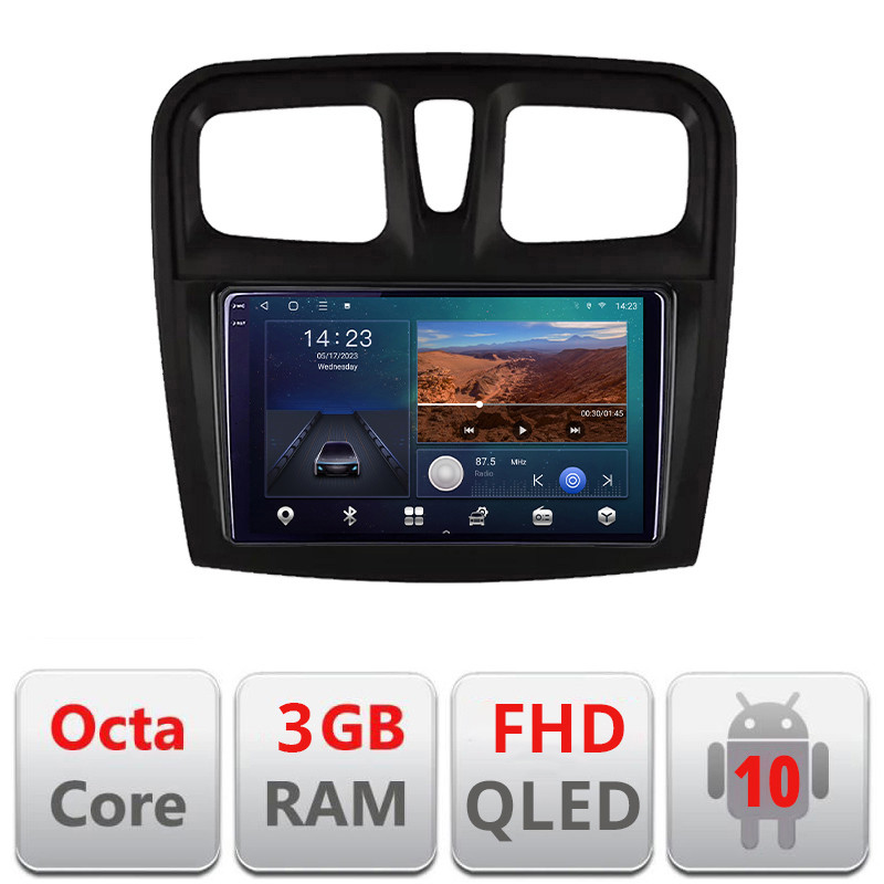 27622.jpg Navigatie dedicata Dacia Sandero 2012-2020 var B Android radio gps internet Octa core 2+32 kit-sandero-variantb+EDT-E309V3 - imagine 1